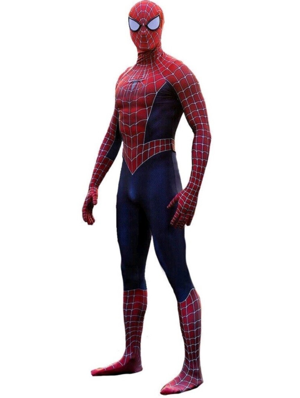 Spiderman Adult Cosplay Costume Size L Stretch Zentai Suit W/ Mask Unisex
